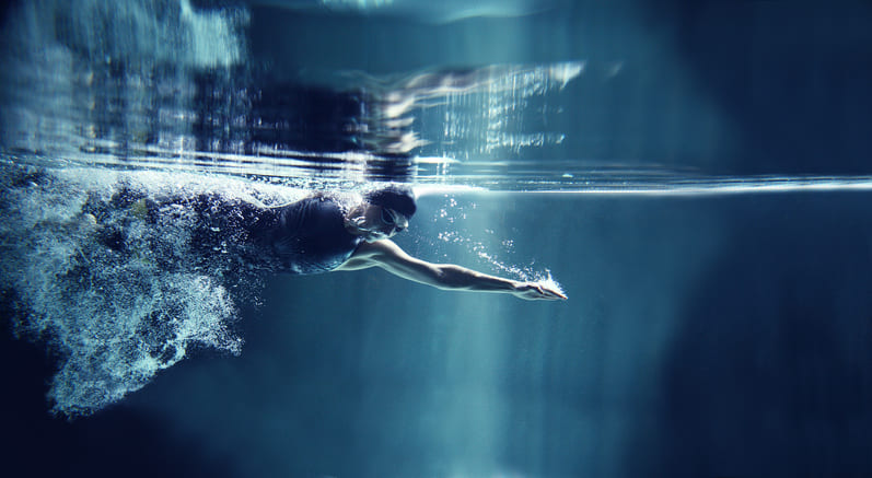 En cas de nage, la température idéale de l'eau d'une piscine est de 27°C